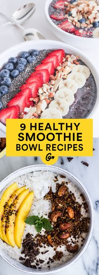 9 Healthy Smoothie Bowl Recipes That You'll Love Year-Round #healthy #smoothies #recipe http://greatist.com/eat/smoothie-bowl-recipes