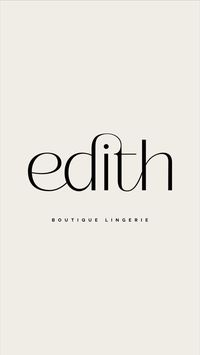 This is a brand identity for an elegant, understated and minimalist boutique lingerie brand.   Go to the link to see more of this project:  https://localdesk.de/project-edith