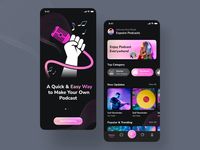 Podcast App - Mobile App UI Design - UpLabs