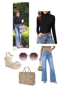 *amazon afffiliate links* Jennifer Lopez looked casual and chic on her stroll with hubby Ben Affleck on May 9th. Grab the look for much less on Amazon. Jennifer lopez, jlo style, jlo fashion, fashion, amazon fashion, celebrity fashion, celeb style, celebrity style, jennifer lopez amazon, celebrity dupes