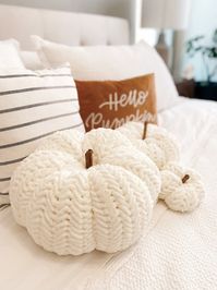 CROCHET PATTERN: Cozy Herringbone Pumpkin Pillow THREE - Etsy Canada