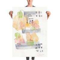 Abstract Watercolour Art Print | Art For Living Room Wall | Art For Kitchen | Minimal Watercolor Art | Watercolor Simple Easy | Watercolor Abstract Pattern | Watercolor Inspiration | Watercolor Abstract Painting |Watercolor Art Abstract Inspirations