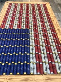 Large Shotgun Shell American Flag - Etsy