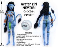 NEYTIRI avatar pandora pattern/doll body crochet - Etsy México