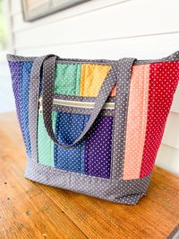 Brighten up your day with the Fleetwood Tote! 🌈

Lesley @pieceandquiltedstudio used our new shades of Swiss Dots to bring to life the Fleetwood Tote pattern by Center Street Quilts! With 58 different colors of Swiss Dots to choose from, this pattern is perfect for mixing and matching your favorites! 

Want a close up look at the Fleetwood Tote? Head over to our blog! 