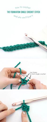 How to Crochet the Foundation Single Crochet and why you will love it!