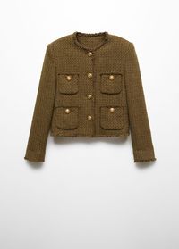 Pocket tweed jacket