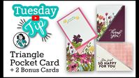 Triangle Pocket Card Tutorial: How To Make WOW Greeting Cards