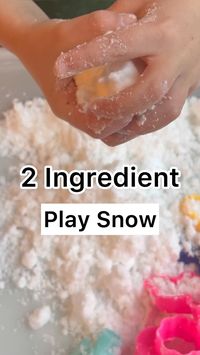 Difficulty: Easy     ❄️ SO much fun!! Hit SAVE to find this easy play snow recipe later! #babymagicpartner  Play Snow Recipe:  • - 2 1/2 cups baking soda  • - 1/2 cup Baby Magic lotion  • - mix well!