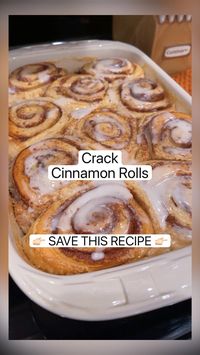 30min · 10 servings     Ingredients:  • 2 cans of cinnamon rolls  • 1 cup heavy whipping cream  • 1 tb. vanilla  • cinnamon  Recipe:  • mix whipping cream and vanilla and pour over uncooked cinnamon rolls  • sprinkle cinnamon on top  • bake according to package instructions and top with icing