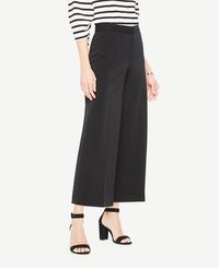 ANN TAYLOR ANN TAYLOR PETITE KNIT WIDE LEG CROP PANTS. #anntaylor #cloth #