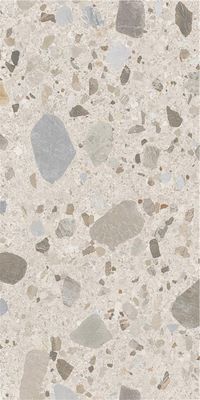 Zaragoza Pearl Terrazzo Stone Effect Porcelain Tile 59x120cm Matt | Deluxe Bathrooms