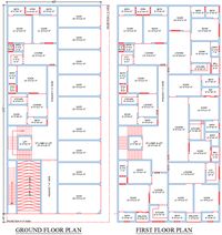 45' X 100' Residential Project with Commercial Shop in AutoCAD DWG - Cadbull