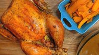 Julia Child's Roasted Chicken and Glazed Carrots | Recipe - Rachael Ray Show