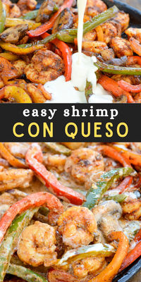 This shrimp con queso is the perfect one pan dinner! It's a 20 minute meal that is low-carb and healthy--Perfect for a busy weeknight dinner. This keto stovetop recipe tastes so decadent and nothing like diet food.