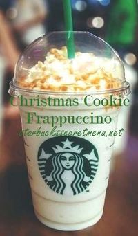 A bit early, but with holidays coming up it's a great time to have a Christmas Cookie Frappuccino! Recipe here: http://starbuckssecretmenu.net/starbucks-secret-menu-christmas-cookie-frappuccino/