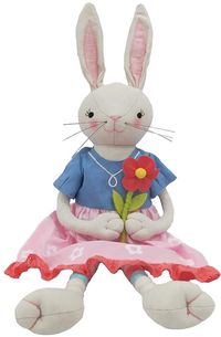 Celebrate Easter Together Girl Bunny Shelf Sitter