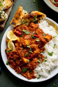 A lip-smacking tangy curry with plenty of heat. The tanginess comes from the tamarind, lemon juice and tomato, but this is balanced out with a little sweetness too - almost like a curry version of sweet and sour but with a lusciously thick sauce.