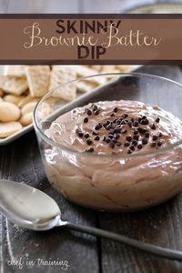 Skinny Brownie Batter Dip | Chef in Training