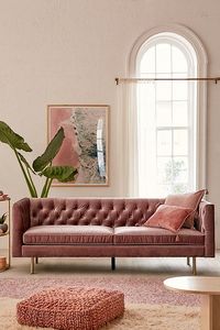 Natalia Velvet Tufted Sofa