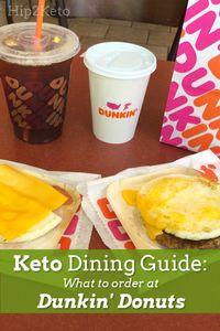 Keto Dunkin' Donuts Dining Guide - What Do I Order? #diningguide #ketofastfood #dunkin