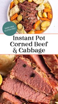 The fastest way to cook corned beef and cabbage is right in the Instant Pot! This easy one-pot method gives you tender, juicy corned beef and perfectly cooked cabbage, carrots, and potatoes in a fraction of the time it takes with other methods. Serve it with a little rye bread and horseradish sauce for a delicious St. Patrick's Day meal!