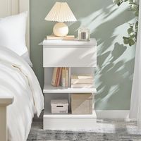 It is great to be used as a sofa side table or bedside table for you to get accessible to what you need. It offers ample storage space for books, magazines, remote controls, glasses and other small items, keeping your room tidy and organized.