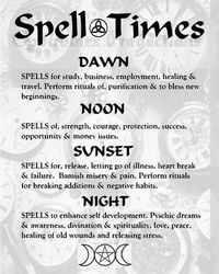 Leza Angeline Labrador on Instagram: "Spell times, unknown author. I love this because it shows the best times to cast certain spells. However, this is not set in stone. You need to do what works best for you. Sometimes, I cast when the feeling hits me, and my gut says it is right. Other times, I will look at the planets, moon voids, and time of day. The most important part to spellwork is you, your intent, your passion, staying focused, breathing life into the spells, and grounding. Y