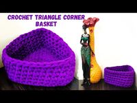 Crochet Triangle Corner Basket: Crochet Baskets are the perfect solution for Organizing and Storage. By using different Stitch variations and Yarns you can make a beautiful collection of Crochet Baskets to make your home well organized. The one thing I like about Crochet baskets …