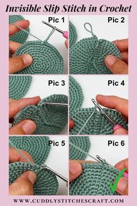 Learn how to crochet invisible slip stitch when working on your crochet projects. This basic technique will help you achieve a smooth seamless join when working in a round using single crochet stitches. The traditional way of joining rounds using slip stitches would leave you with an ugly looking seem. But this method is just perfect if you are after a clean finish without visible bumps. And fortunately it's pretty easy to learn even for beginners. #crochet #crochetproject #amigurumi #crochettoy