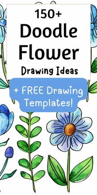 Unleash your inner artist with this incredible collection of 150+ doodle art flower drawing ideas! From simple daisies to intricate roses, these designs are perfect for beginners and experienced doodlers alike. 🌸🌼🌻 Plus, we've included FREE drawing templates to help you get started! #doodleart #flowerdoodles #drawingideas #freeprintables #arttherapy #doodleartflowers