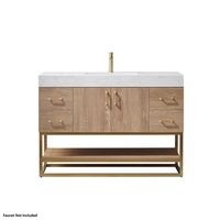 Vinnova Alistair 48" North American Oak Freestanding Single Vanity Set – US Bath Store