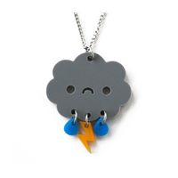 Sad Storm Cloud Necklace by Claire Belton I just got this!