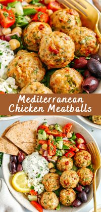 Mediterranean Chicken Meatballs Recipe | Cheff Recipes