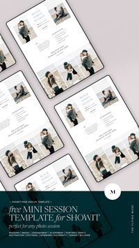 Download this FREE strategically optimized for conversion Photography Mini Session Showit Page Add-on Website Template Design for Photographers.