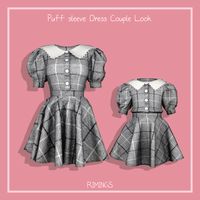 [RIMINGS] Puff sleeve Dress Couple Look | RIMINGS on Patreon