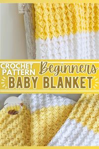 In this video tutorial, learn how to crochet a beginner-friendly baby blanket that has a modern and simple stitch pattern. Using just two colors of worsted-weight yarn, an H8 (5 mm) crochet hook, a yarn needle, and scissors, you can make this cozy blanket for your little one. The unique feature of this blanket is its simplicity; after the setup row, you only need to remember a single-row pattern, making it perfect for beginners.