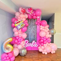 Barbie is always the favorite... #Balloonsnj #southjerseypartyrentals #partyrentalphilly #phillyballoons #balloonsnj #balloonsgarland #barbieballoons #njballoons #mullicahillnj #mullicahill #mullicahillparty #southjerseyballoons