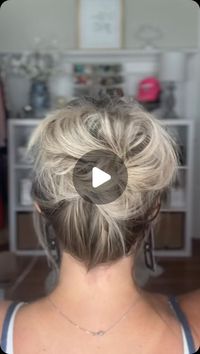 Mandy Sims✨Over 40 Health + Beauty on Instagram: "Easy peasy quick updo (works great for fine hair!!) 💁‍♀️✨ Perfect for any occasion - get ready in minutes. 🙌🏼  #HairHacks #UpdoTutorial #EasyHairstyles #HairstyleGoals #HairInspo #HairTutorial #HairstyleInspiration #HairIdeas"