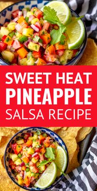 Fresh Pineapple Salsa Recipe -- serve your guests up a heaping bowl of this easy pineapple salsa at your next cookout! The sweet & spicy flavor is delicious with your favorite tortilla chips or pairs perfectly with grilled chicken, pork, or fish... | pineapple salsa dip | pineapple pico de gallo | spicy pineapple salsa | best pineapple salsa | fruit salsa | fruit salsa recipe #pineapple #salsa #easyrecipe #salsarecipe #fruitsalsa #picodegallo #freshsalsa #pineapplesalsa #tortillachips