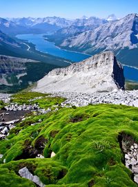 Scramble up Mt. Sparrowhawk with breathtaking views of Spray Lakes and surrounding mountains.