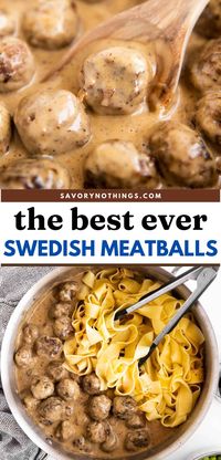 Savor these easy Swedish meatballs, smothered in a rich, creamy gravy and seasoned with traditional spices. Ideal for a comforting dinner, they pair wonderfully with mashed potatoes or egg noodles. This homemade version is sure to rival your favorite restaurant's dish. #SwedishMeatballs #ComfortFood #DinnerRecipes