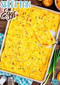 Put the skillet away and make these Sheet Pan Eggs for breakfast! In only 30 minutes and with minimal effort, you'll have yummy eggs ready to go!