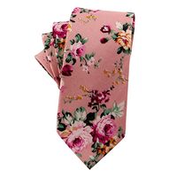 Mantieqingway Men's Cotton Printed Floral Neck Tie (002) at Amazon Men’s Clothing store: