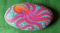 Octopus painted rock