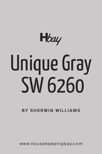 Introducing SW 6260 Unique Gray by Sherwin Williams, a color that genuinely lives up to its name. This shade offers a fresh perspective on the classic gray, striking a perfect balance between warm and cool tones. It’s a versatile color choice for any room in your home, whether you’re looking to create a soothing ambiance in the bedroom or a welcoming space in the living room. Unique Gray has a subtle depth that pairs well with various decor styles, from modern and minimalist to cozy.