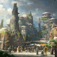 The soon-to-open “Star Wars” lands at Disneyland and Walt Disney World will immerse visitors in the fictional world of the planet Batuu.