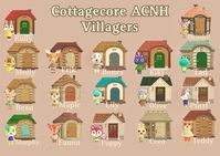 Animal Crossing New Horizons Cottagecore villagers