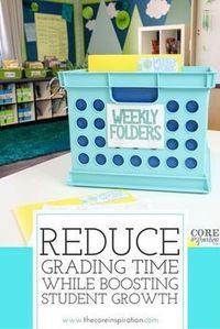 Spend less time grading and more time lesson planning...and resting. I love these teacher time management tips for reducing grading piles and overwhelm. When I started implement these systems, I had fewer papers to grade, more rapid student growth, and more time to recharge.#teachertips #teacherorganization #grading #gradingtips #elementaryteachers #coreinspiration