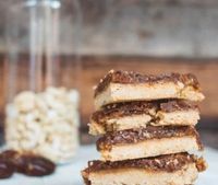 This is a healthier twist on the non-vegan Twix. This recipe is super easy to make, and can be made gluten-free too. You are going to love these––they taste amazing!